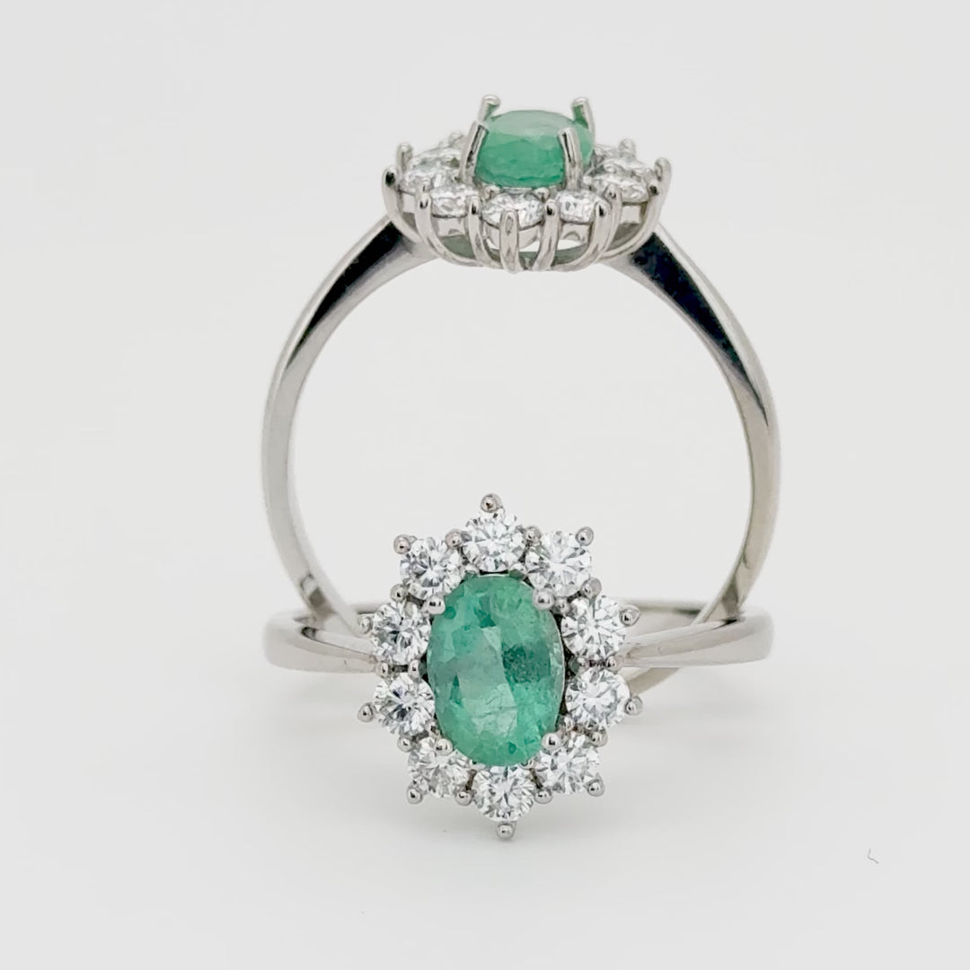Anillo de compromiso - Esplendor Esmeralda