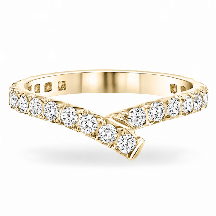 Anillo de compromiso río - Oro y Platino