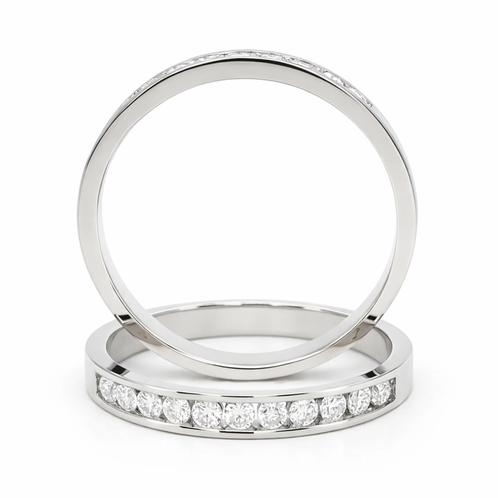 ANILLO DE COMPROMISO ESTILO MEDIO CINTILLO 1.8mm