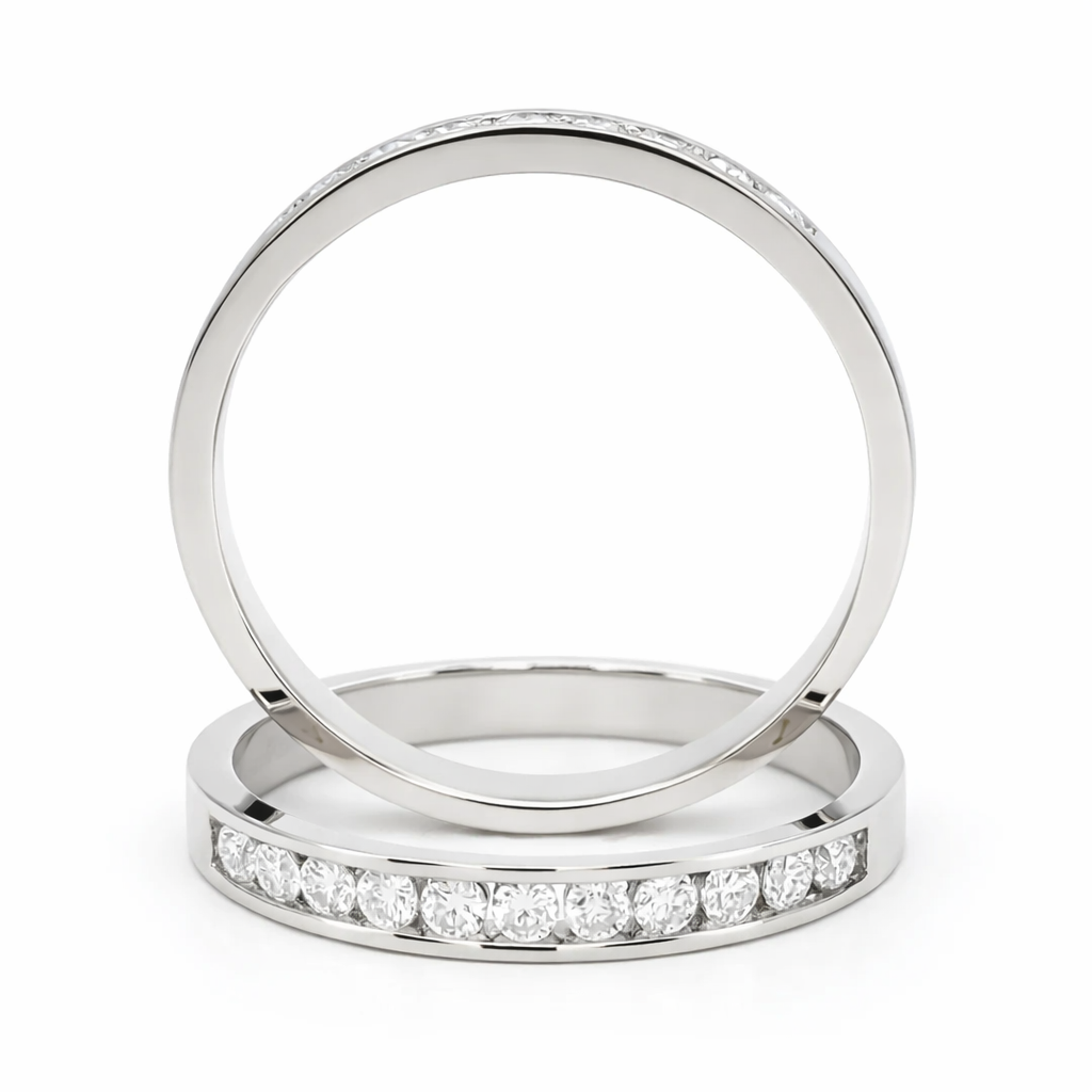 ANILLO DE COMPROMISO ESTILO MEDIO CINTILLO 1.8mm