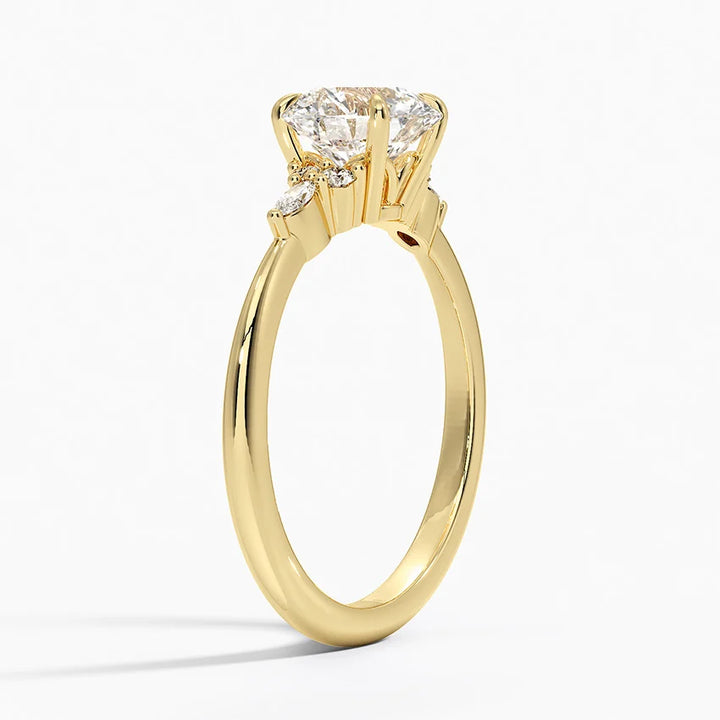 ANILLO DE COMPROMISO PETITE (1,5 + 0,11 CT) PERSONALIZADO - Round Cut