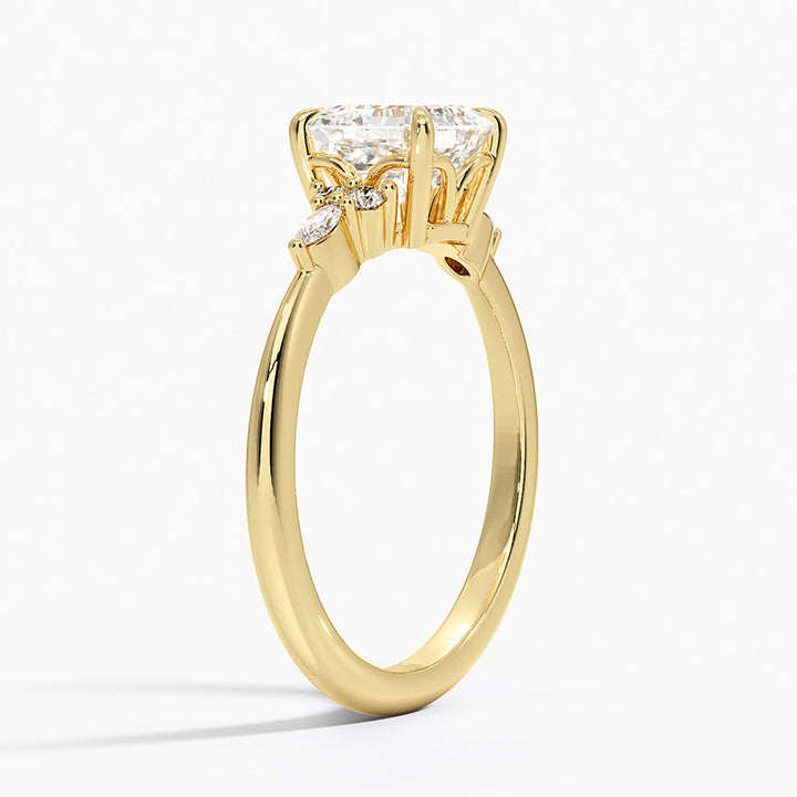 ANILLO DE COMPROMISO PETITE (1,5 + 0,11 CT) PERSONALIZADO - Asscher Cut