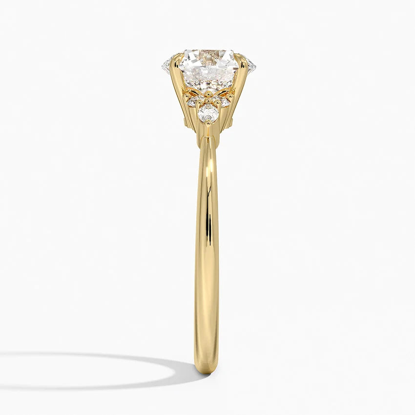 ANILLO DE COMPROMISO PETITE (1,5 + 0,11 CT) PERSONALIZADO - Round Cut