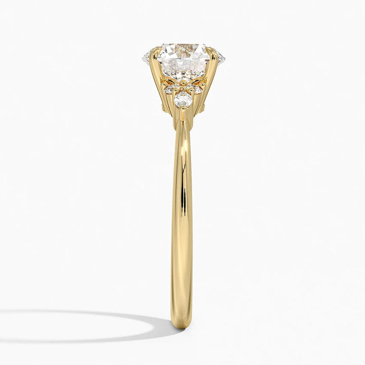ANILLO DE COMPROMISO PETITE (1,5 + 0,11 CT) PERSONALIZADO - Round Cut