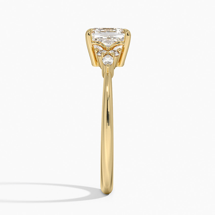 ANILLO DE COMPROMISO PETITE (1,5 + 0,11 CT) PERSONALIZADO - Asscher Cut
