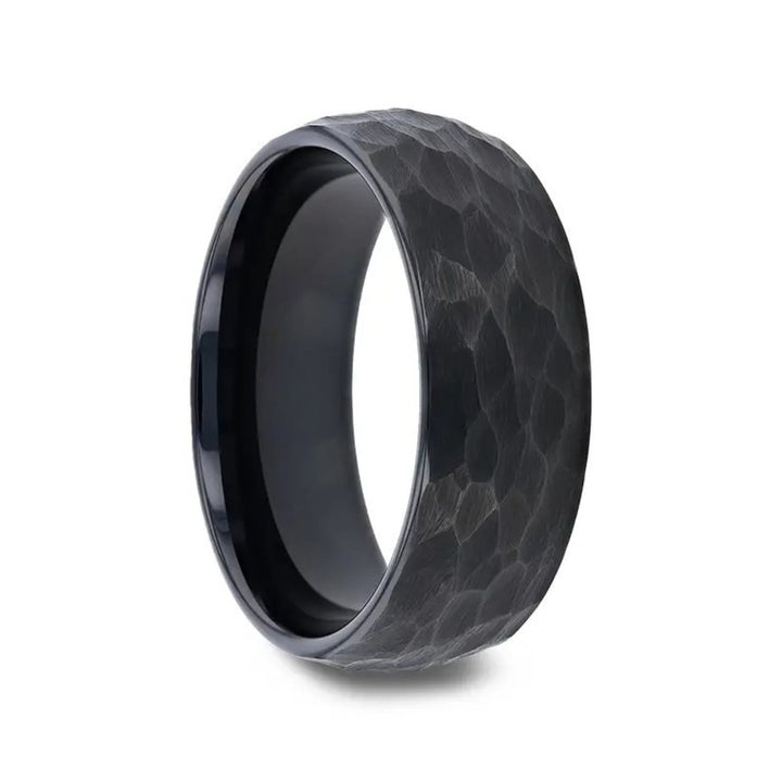 ANILLO DE COMPROMISO DE HOMBRE- MODELO MARTILLADO