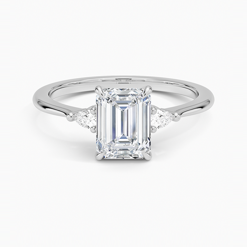 ANILLO DE COMPROMISO PETITE (1,25 + 0,11 CT) PERSONALIZADO - Emerald Cut
