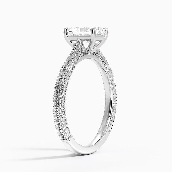 ANILLO DE COMPROMISO SOLITArio TALLADO 1,0 CT - Radiant Cut