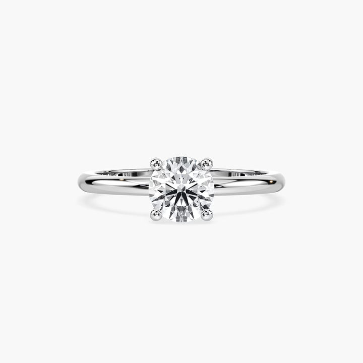 Anillo de compromiso solitario (1,0 + 0,06 ct) personalizado