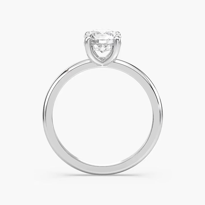 Anillo de compromiso solitario (1,0 + 0,06 ct) personalizado