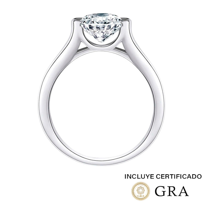 Anillo Morgan Bezel 2ct