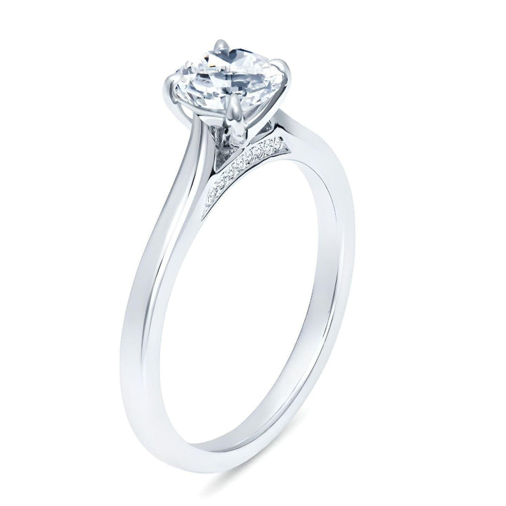 Anillo de compromiso Cathedral Solitaire