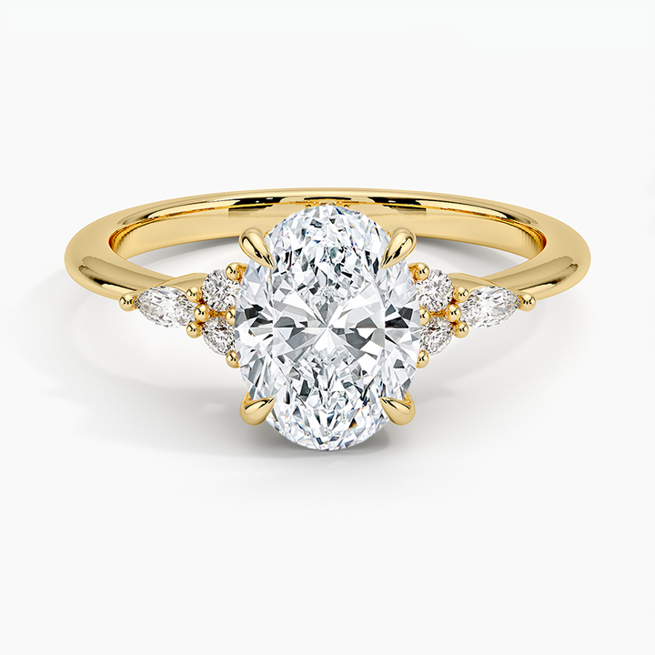 ANILLO DE COMPROMISO PETITE (1,5 + 0,11 CT) PERSONALIZADO - Oval Cut