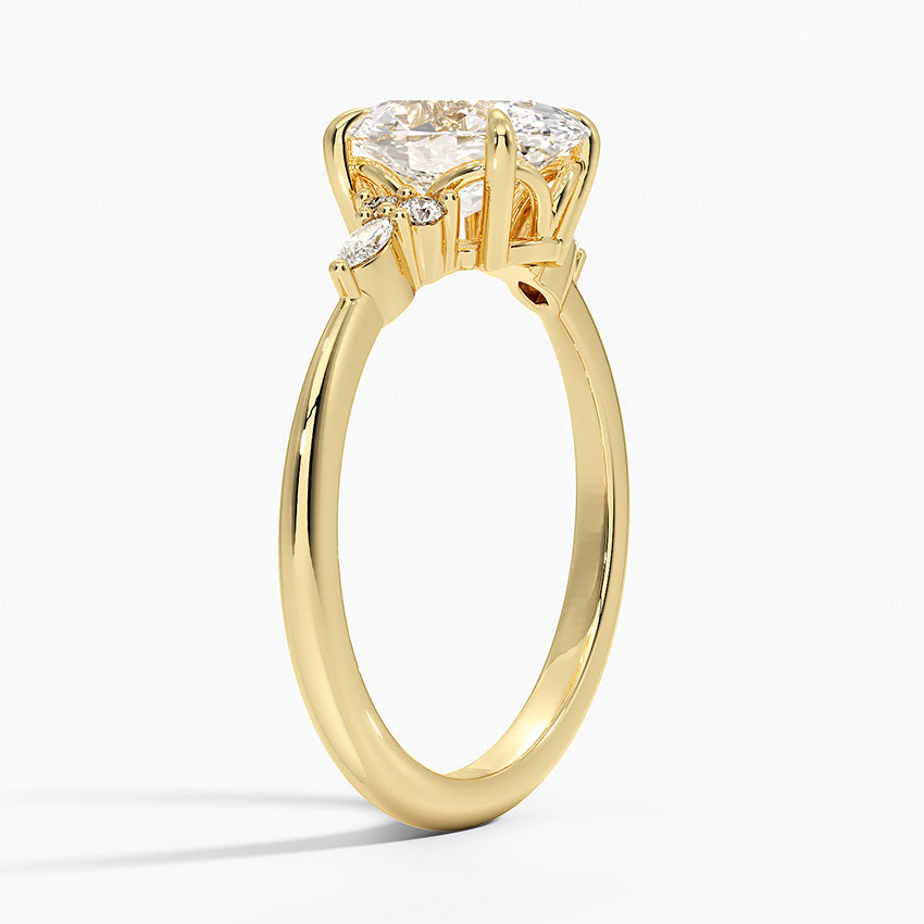 ANILLO DE COMPROMISO PETITE (1,5 + 0,11 CT) PERSONALIZADO - Oval Cut
