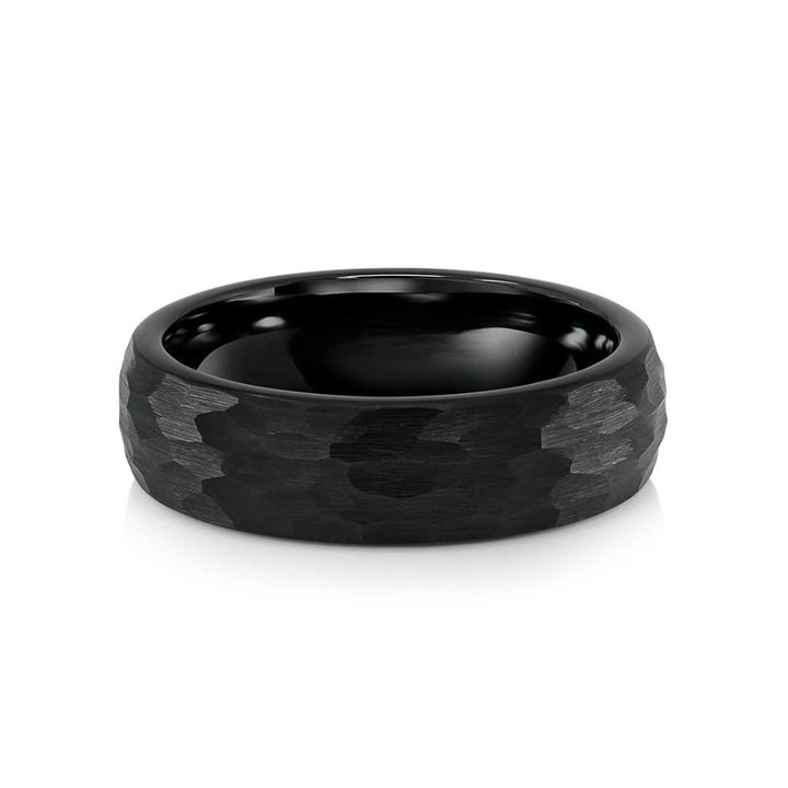 ANILLO DE COMPROMISO DE HOMBRE- MODELO MARTILLADO