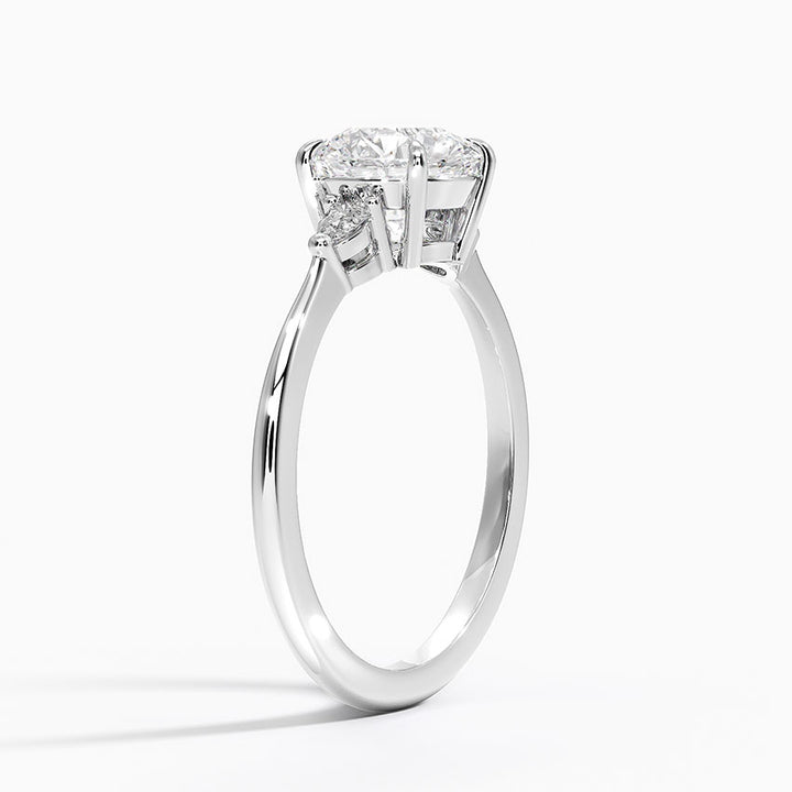 ANILLO DE COMPROMISO PETITE (1,25 + 0,11 CT) PERSONALIZADO - Round Cut