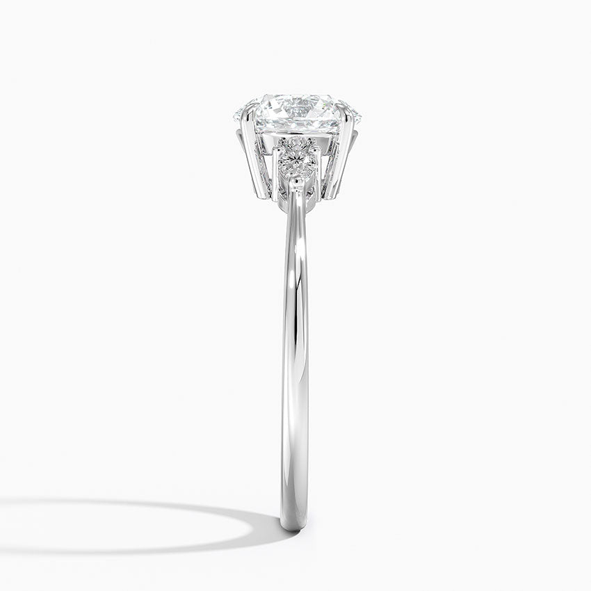 ANILLO DE COMPROMISO PETITE (1,25 + 0,11 CT) PERSONALIZADO - Round Cut