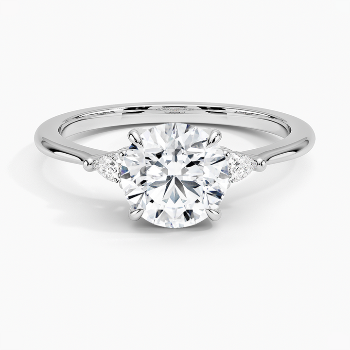 ANILLO DE COMPROMISO PETITE (1,25 + 0,11 CT) PERSONALIZADO - Round Cut