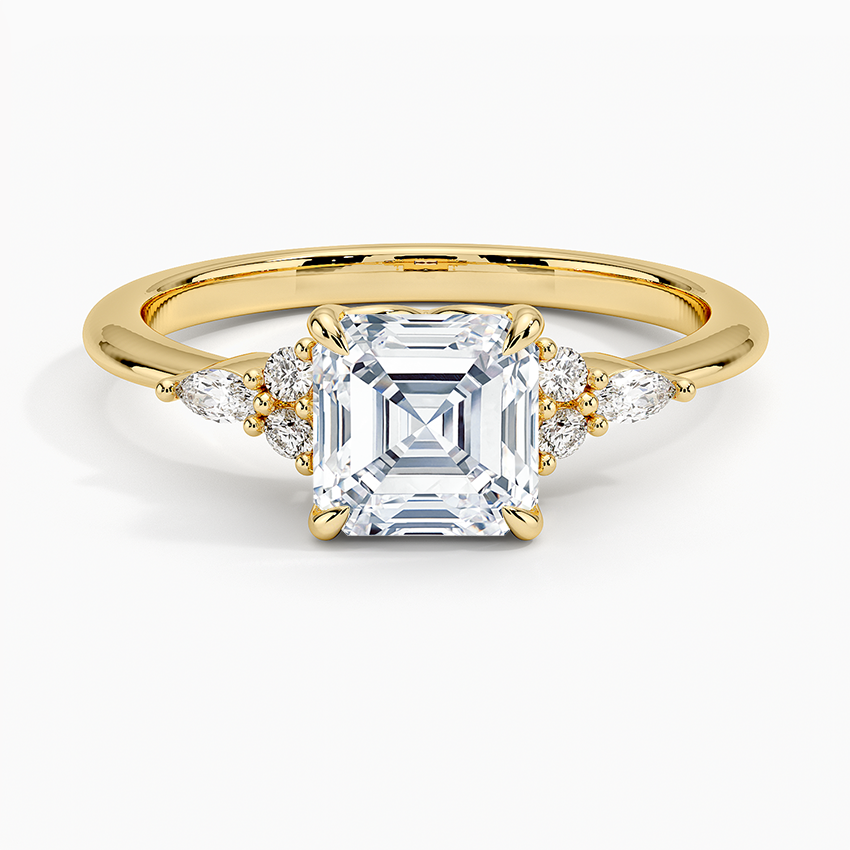 ANILLO DE COMPROMISO PETITE (1,5 + 0,11 CT) PERSONALIZADO - Asscher Cut