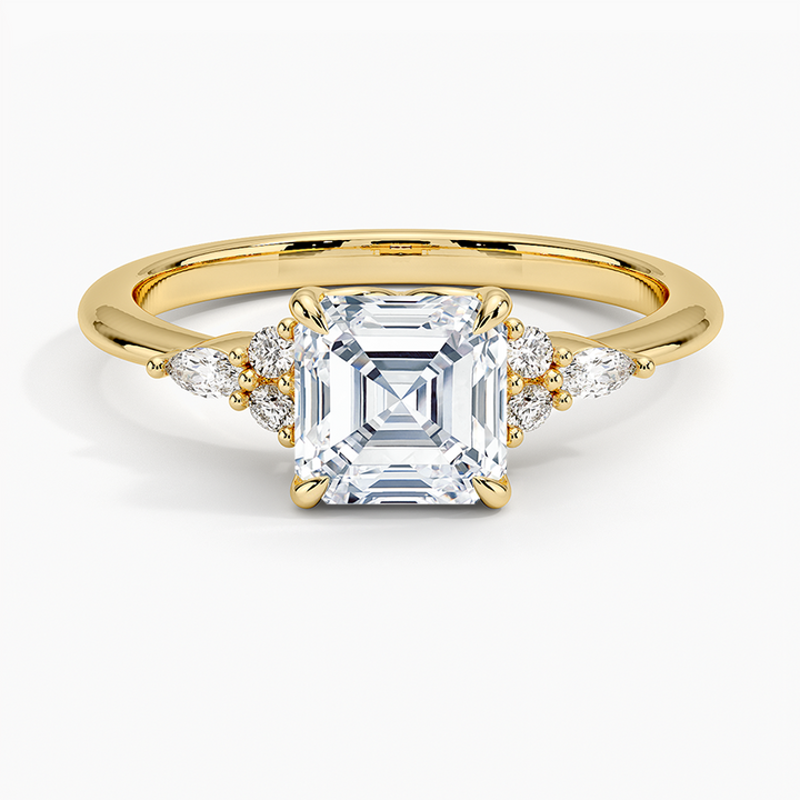 ANILLO DE COMPROMISO PETITE (1,5 + 0,11 CT) PERSONALIZADO - Asscher Cut