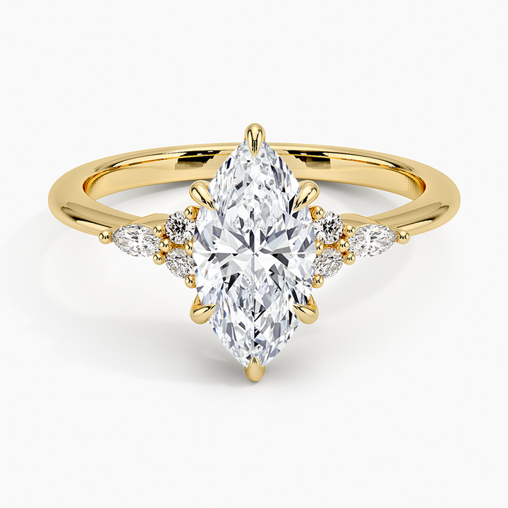 ANILLO DE COMPROMISO PETITE (1,5 + 0,11 CT) PERSONALIZADO - Marquise Cut
