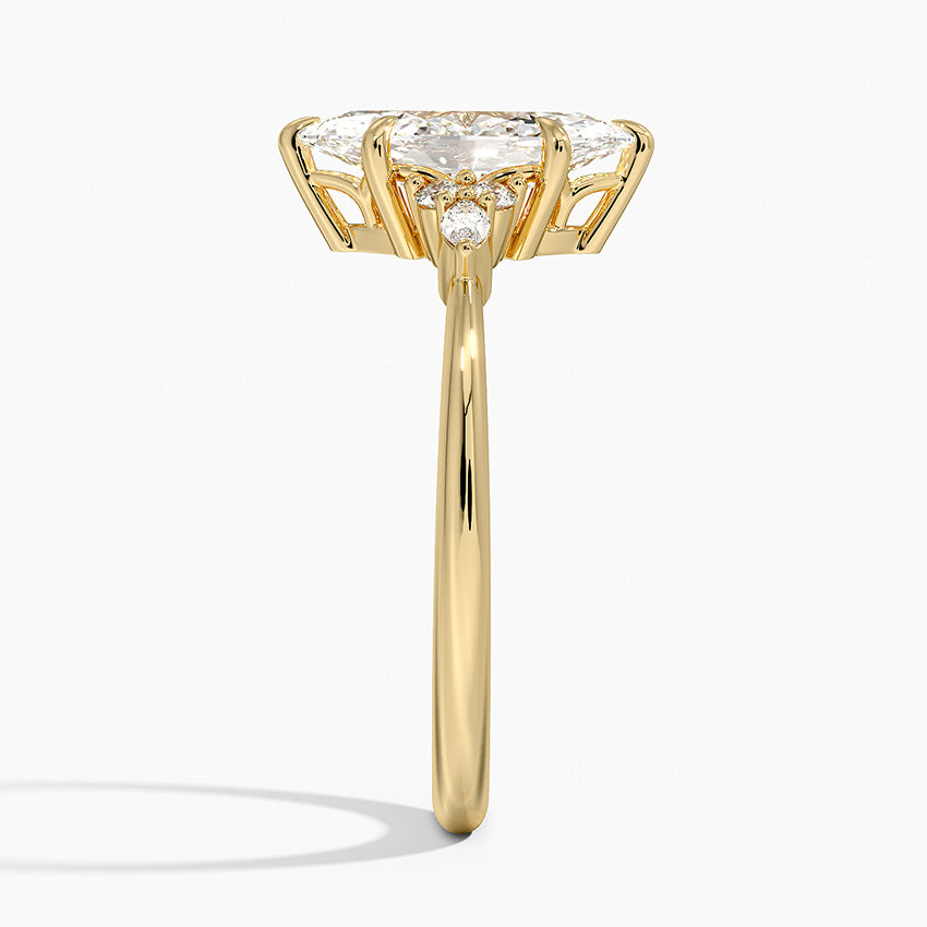 ANILLO DE COMPROMISO PETITE (1,5 + 0,11 CT) PERSONALIZADO - Marquise Cut
