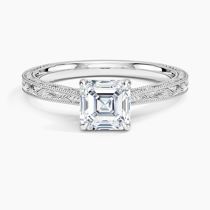 ANILLO DE COMPROMISO SOLITArio TALLADO 1,0 CT - Asscher Cut