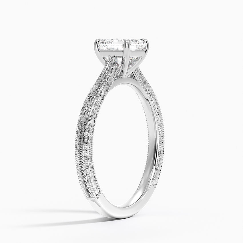 ANILLO DE COMPROMISO SOLITArio TALLADO 1,0 CT - Asscher Cut