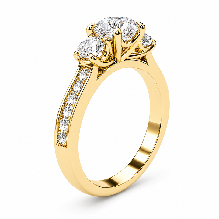 Anillo de compromiso Gramercy - Oro y Platino