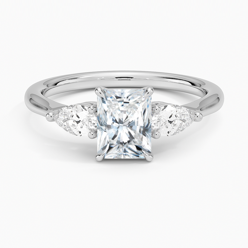 ANILLO DE COMPROMISO DE TRES PIEDRAS (1,0 +0,37 ct )PERSONALIZADOS - Radiant Cut