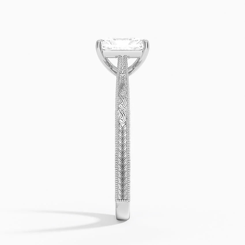 ANILLO DE COMPROMISO SOLITArio TALLADO 1,0 CT - Radiant Cut