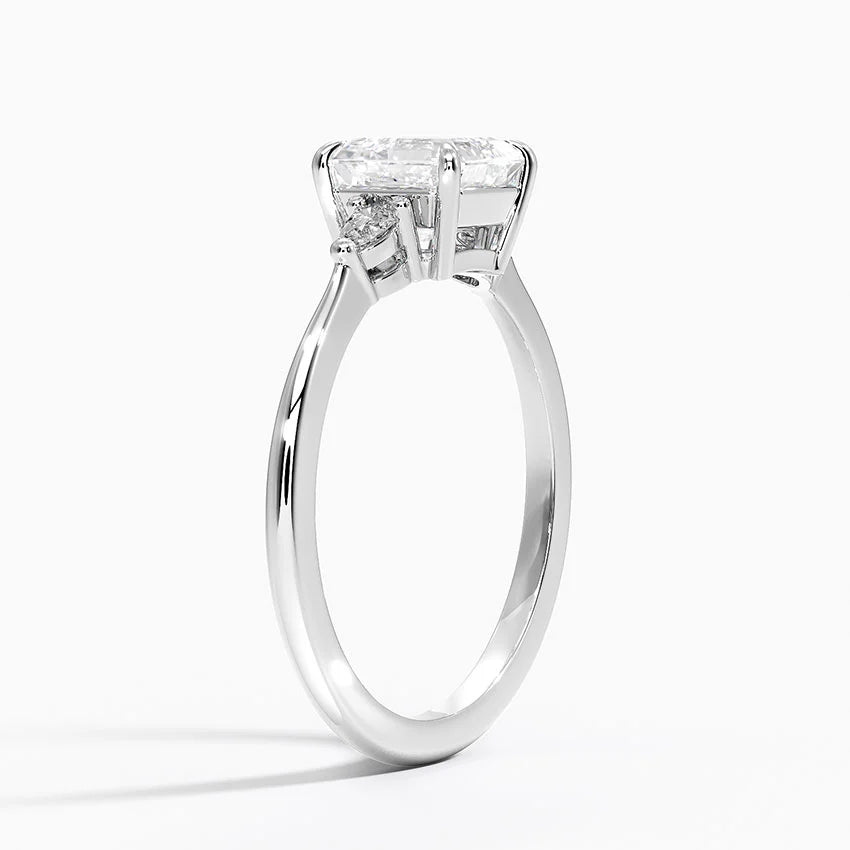 ANILLO DE COMPROMISO PETITE (1,25 + 0,11 CT) PERSONALIZADO - Asscher Cut