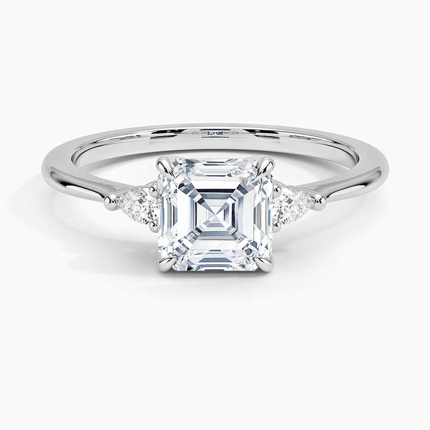 ANILLO DE COMPROMISO PETITE (1,25 + 0,11 CT) PERSONALIZADO - Asscher Cut