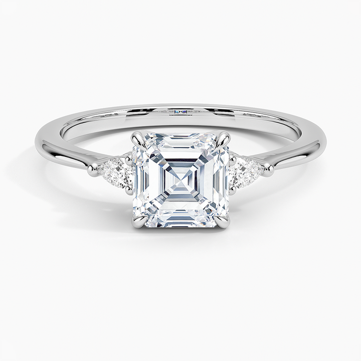 ANILLO DE COMPROMISO PETITE (1,25 + 0,11 CT) PERSONALIZADO - Asscher Cut