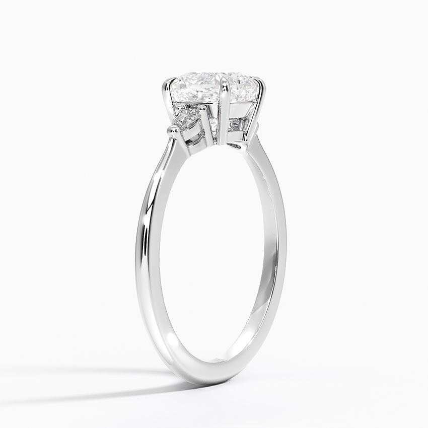 ANILLO DE COMPROMISO PETITE (1,25 + 0,11 CT) PERSONALIZADO - Cushion Cut