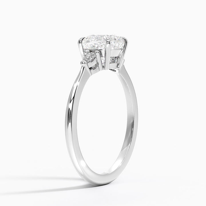 ANILLO DE COMPROMISO PETITE (1,25 + 0,11 CT) PERSONALIZADO - Cushion Cut