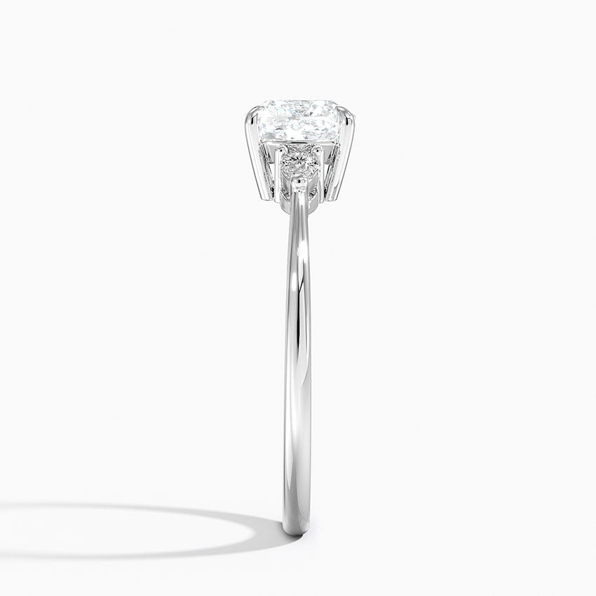 ANILLO DE COMPROMISO PETITE (1,25 + 0,11 CT) PERSONALIZADO - Cushion Cut