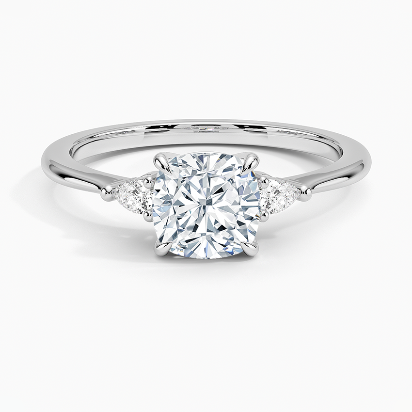 ANILLO DE COMPROMISO PETITE (1,25 + 0,11 CT) PERSONALIZADO - Cushion Cut