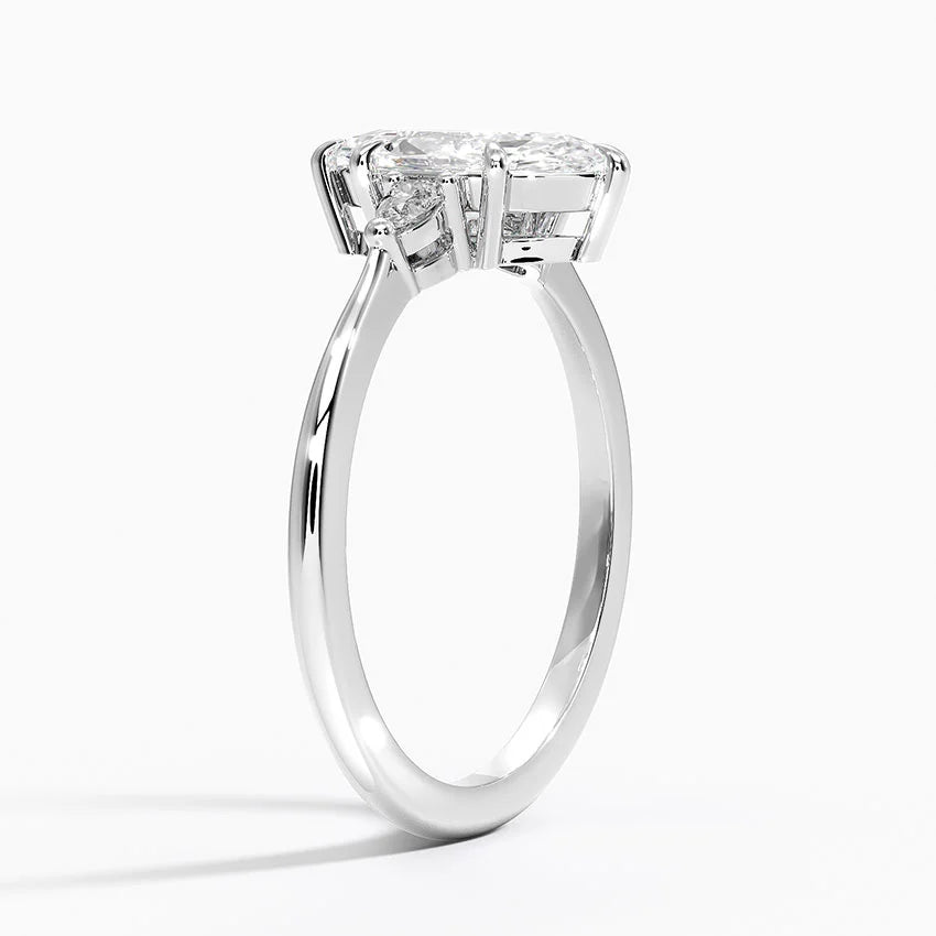 ANILLO DE COMPROMISO PETITE (1,25 + 0,11 CT) PERSONALIZADO - Marquise Cut