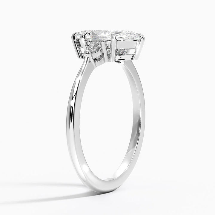 ANILLO DE COMPROMISO PETITE (1,25 + 0,11 CT) PERSONALIZADO - Marquise Cut