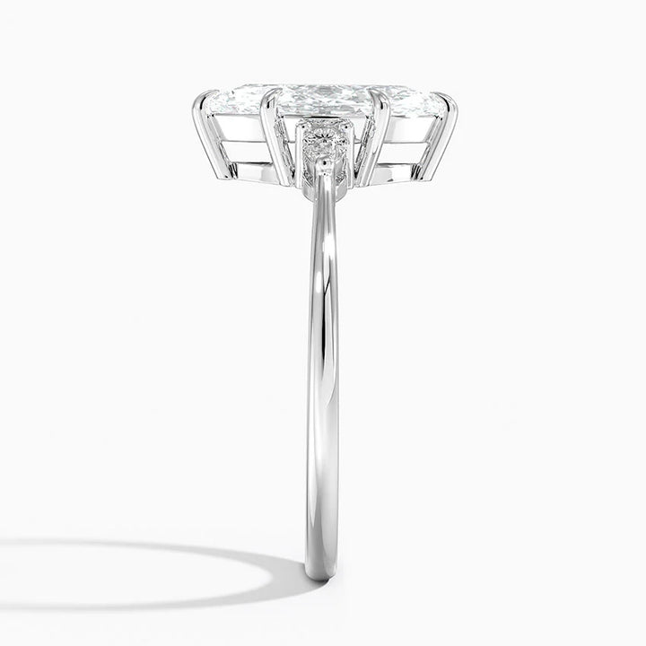 ANILLO DE COMPROMISO PETITE (1,25 + 0,11 CT) PERSONALIZADO - Marquise Cut