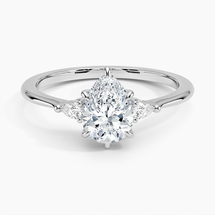 ANILLO DE COMPROMISO PETITE (1,25 + 0,11 CT) PERSONALIZADO - Pear Cut