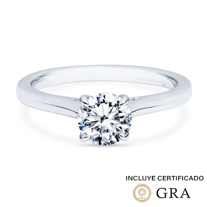 Anillo de compromiso Cathedral Solitaire