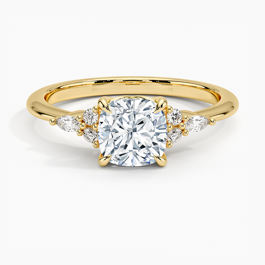 ANILLO DE COMPROMISO PETITE (1,5 + 0,11 CT) PERSONALIZADO - Cushion Cut