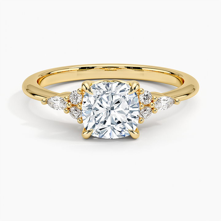 ANILLO DE COMPROMISO PETITE (1,5 + 0,11 CT) PERSONALIZADO - Cushion Cut