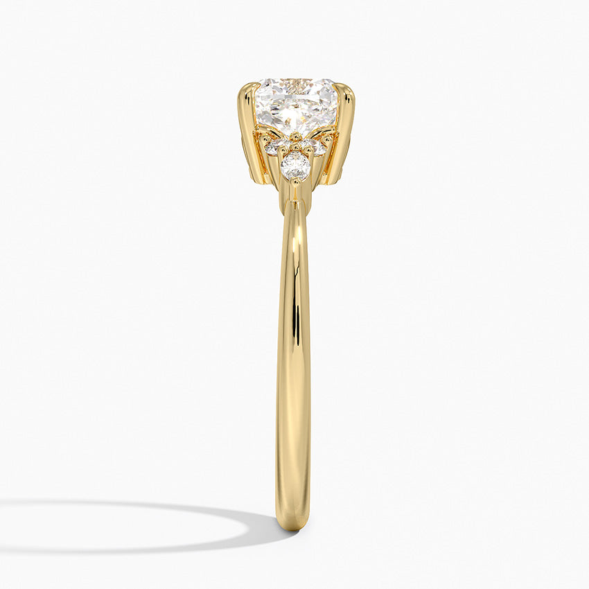 ANILLO DE COMPROMISO PETITE (1,5 + 0,11 CT) PERSONALIZADO - Cushion Cut