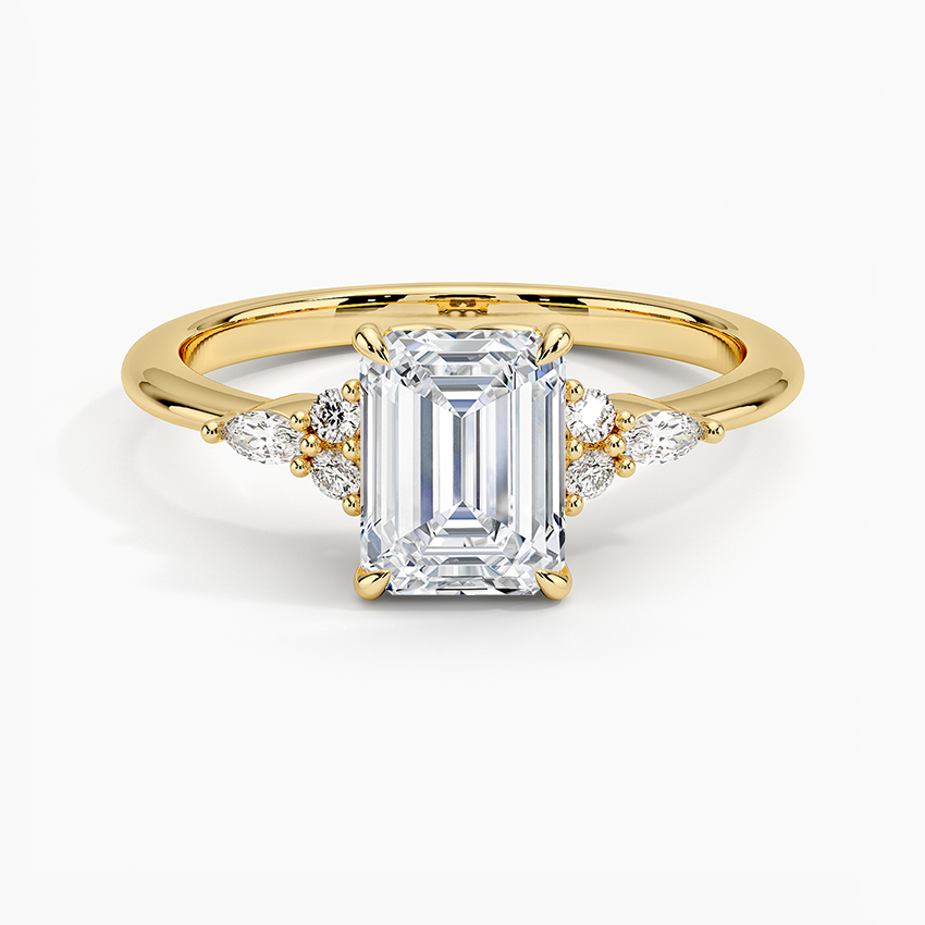 ANILLO DE COMPROMISO PETITE (1,5 + 0,11 CT) PERSONALIZADO - Emerald Cut