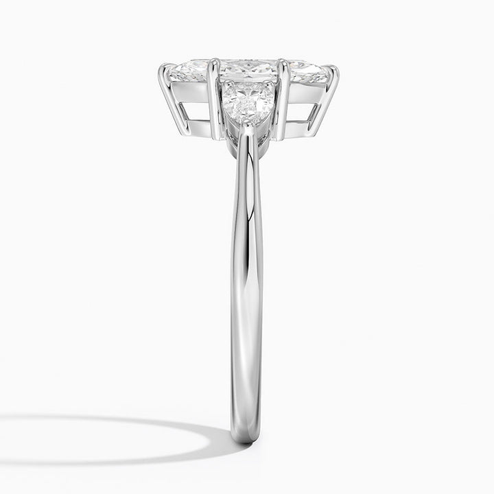 ANILLO DE COMPROMISO DE TRES PIEDRAS (1,0 +0,37 ct )PERSONALIZADOS - Marquise Cut