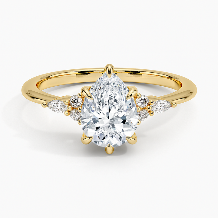 ANILLO DE COMPROMISO PETITE (1,5 + 0,11 CT) PERSONALIZADO - Pear Cut