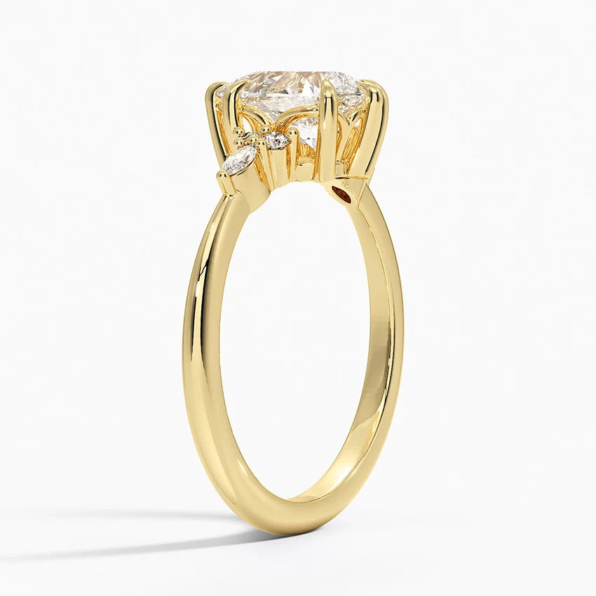 ANILLO DE COMPROMISO PETITE (1,5 + 0,11 CT) PERSONALIZADO - Pear Cut